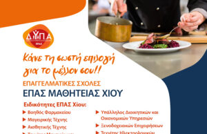 Νέες ειδικότητες στην ΕΠΑΣ Χίου, συνεχίζονται οι αιτήσεις έως την Κυριακή 6 Σεπτεμβρίου