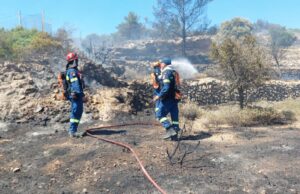 Φωτιά στα Μεστά, οριοθετημένη και υπό έλεγχο