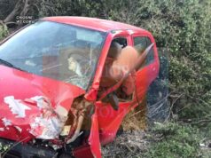 Τροχαίο ατύχημα στα Γρίδια με απεγκλωβισμό οδηγού