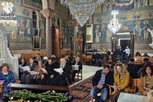 Το «μοιρολόϊ της Παναγιάς», η παραλλαγή της Μικράς Ασίας, στον Ι.Ν. Αγίου Χαραλάμπους Βαρβασίου (video)