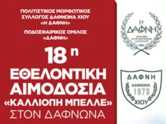 ΕΘΕΛΟΝΤΙΚΗ ΑΙΜΟΔΟΣΙΑ ΣΤΟ ΔΑΦΝΩΝΑ